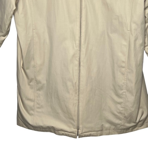 Weatherproof All Weather Mid Length Car Coat Ivory Size XL Insulated Zip Classic - Picture 9 of 13